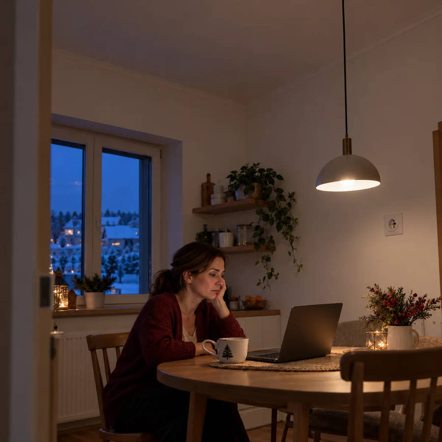 Ilustračná fotografia: Izba pred zapojením stromčeka, bez vianočných motívov.